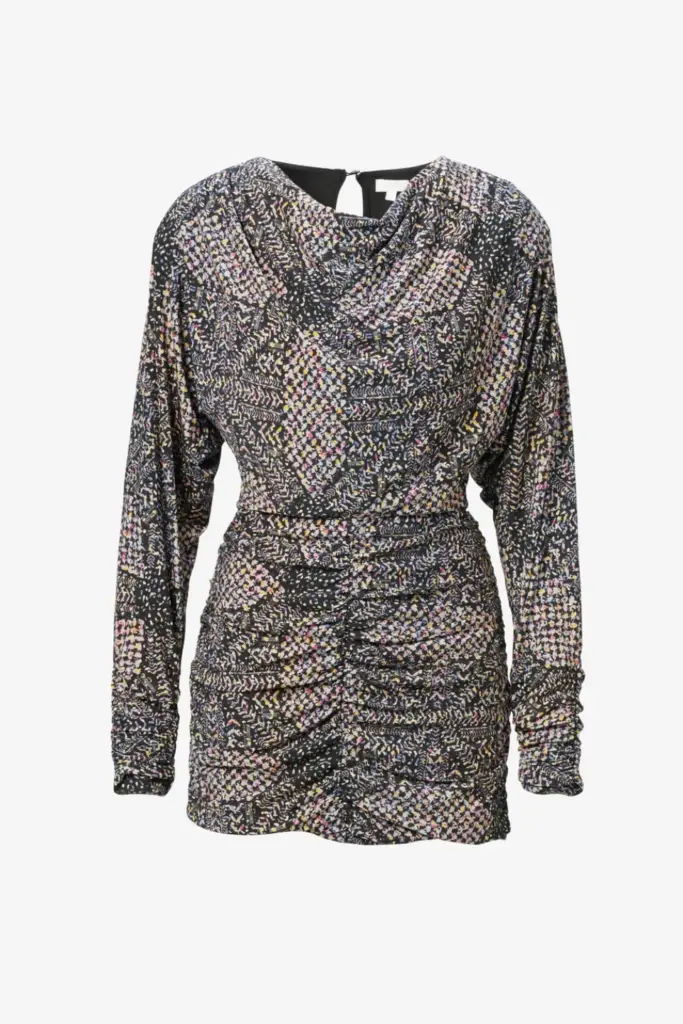 Lala Berlin Dress Danka viscose mix heritage star black Riesige Ersparnisse