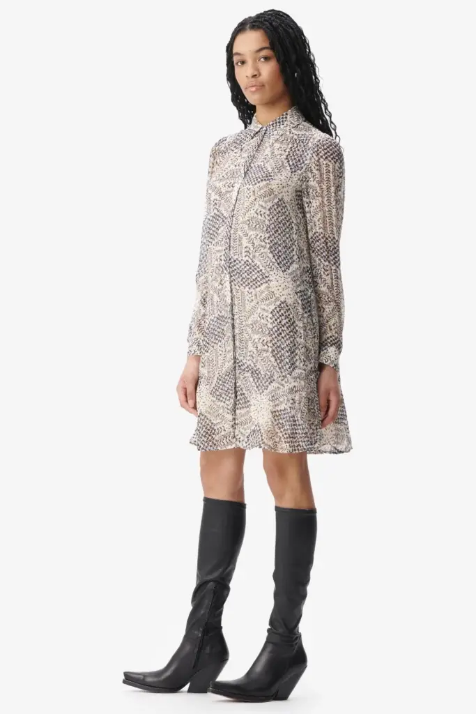 Lala Berlin Dress Dandara viscose heritage off white VIP-Rabatte