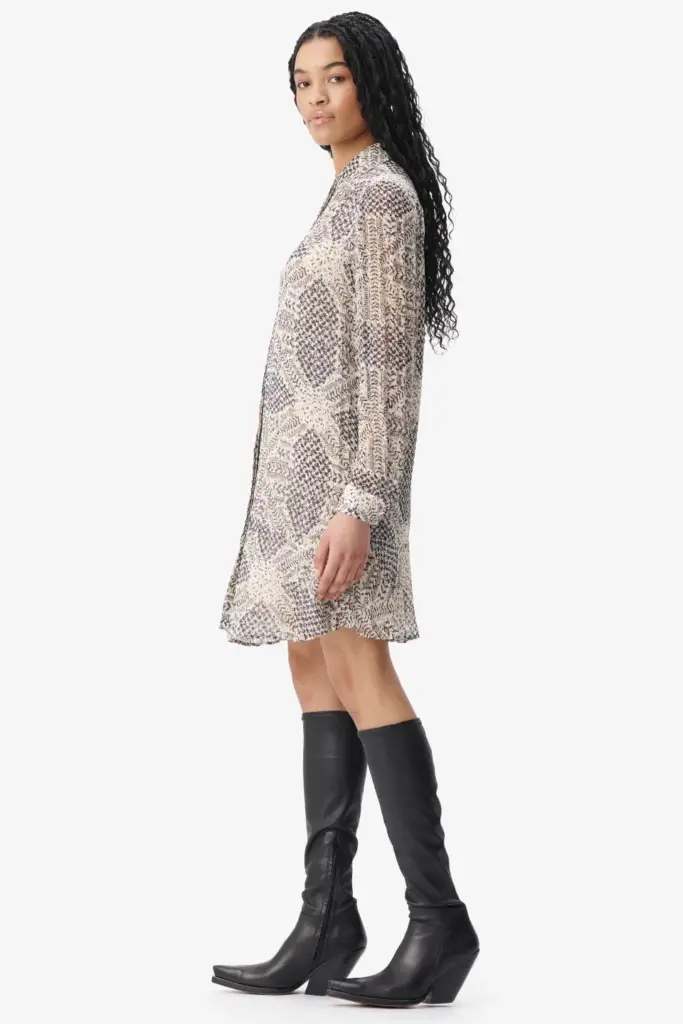 Lala Berlin Dress Dandara viscose heritage off white VIP-Rabatte