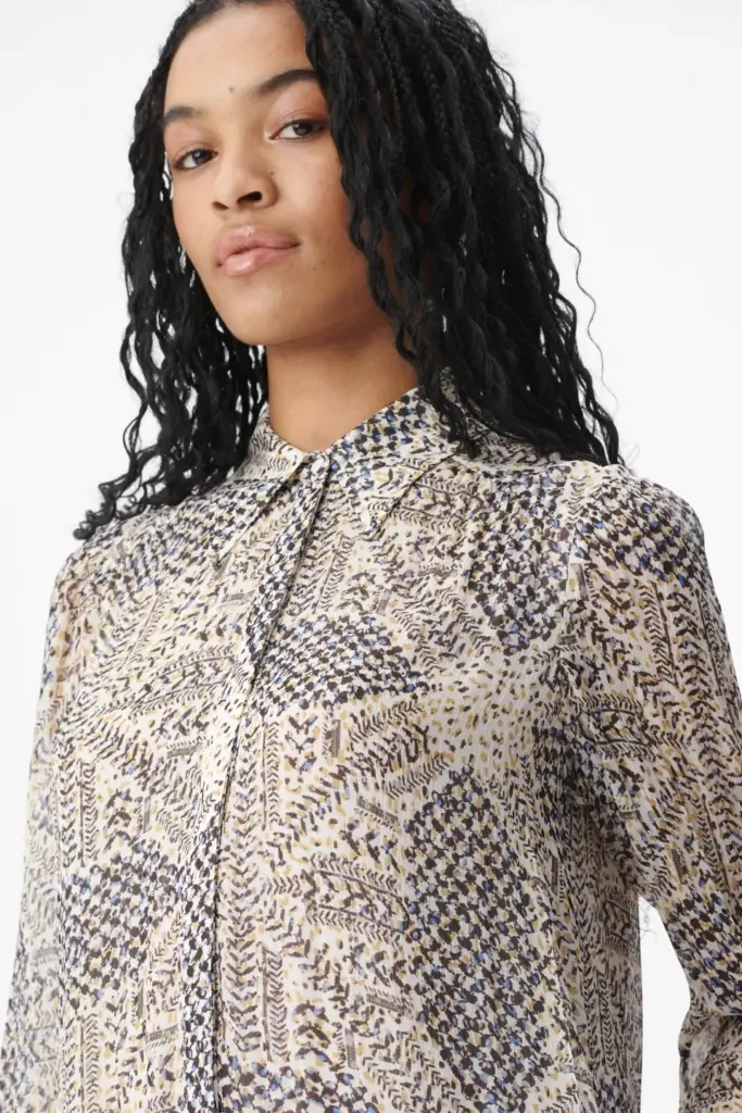 Lala Berlin Dress Dandara viscose heritage off white VIP-Rabatte