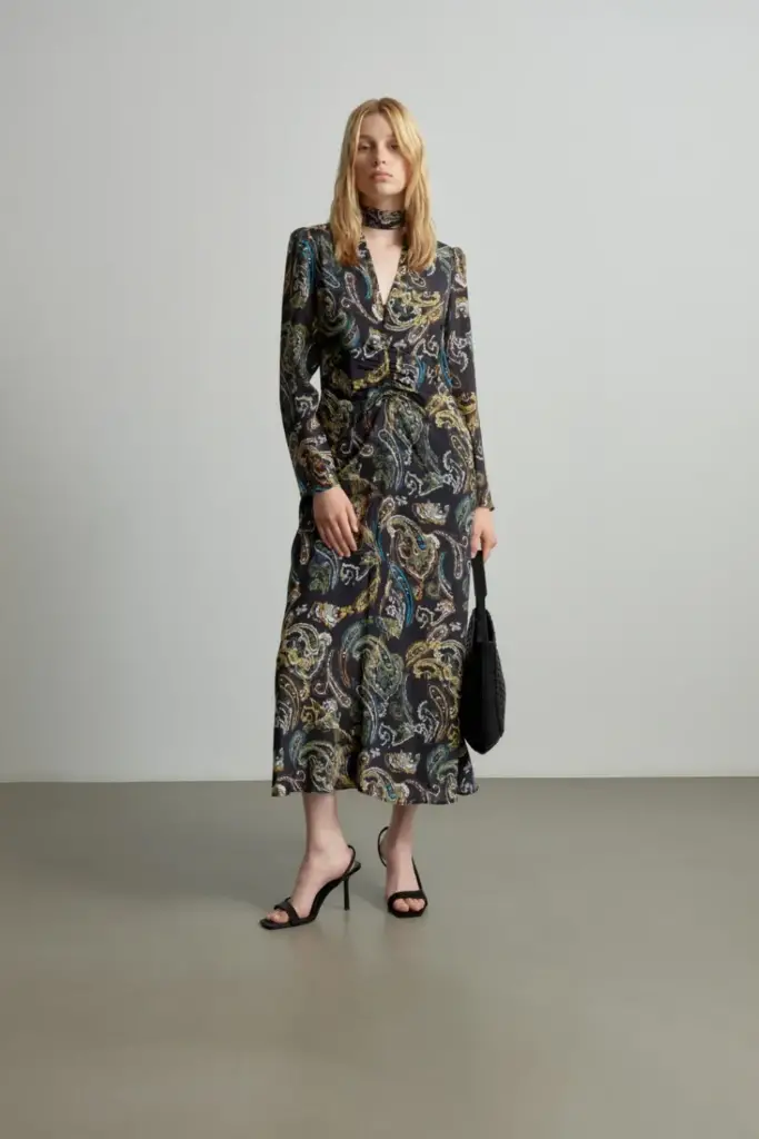 Lala Berlin Dress Damaso viscose/silk blend paisley park Tiefpreis