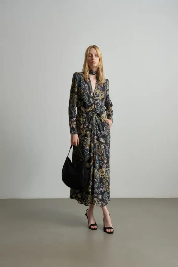 Lala Berlin Dress Damaso viscose/silk blend paisley park Tiefpreis