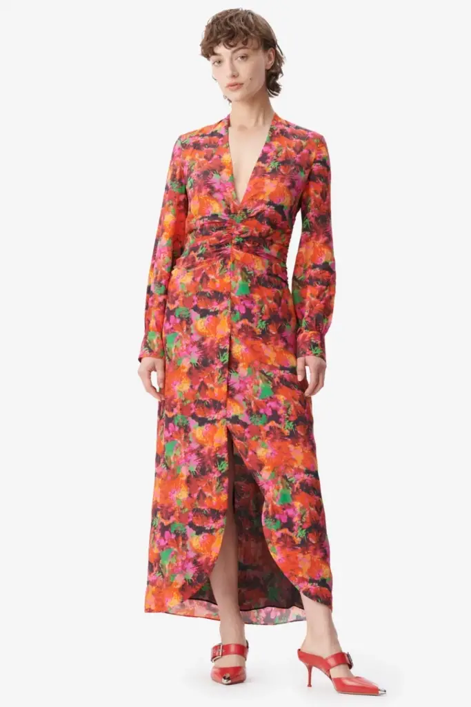 Lala Berlin Dress Damala viscose/silk blend shibori flower Super Sparpreis