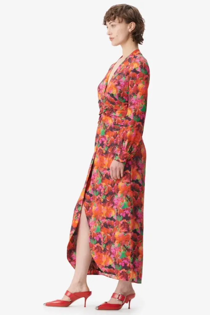 Lala Berlin Dress Damala viscose/silk blend shibori flower Super Sparpreis