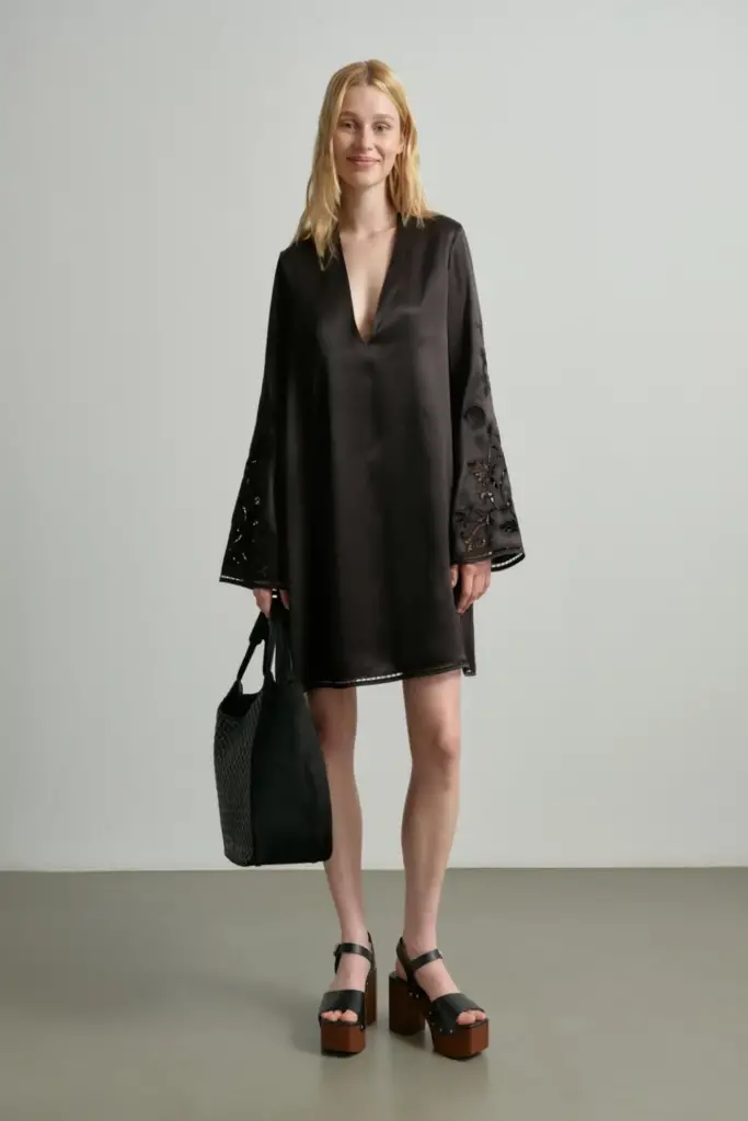 Lala Berlin Dress Dagur viscose black Kostenlose Rückgabe