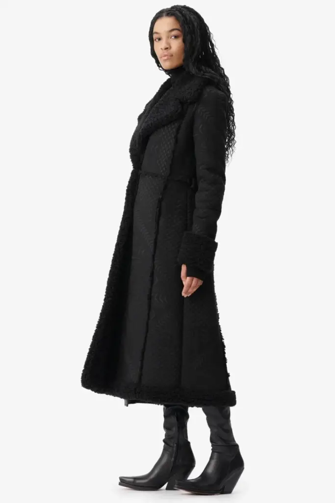 Lala Berlin Coat Osia polyester heritage star black Letzte 3 Tage