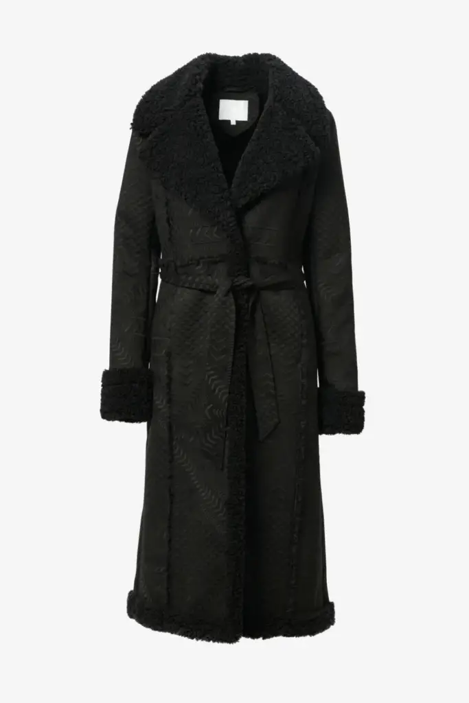 Lala Berlin Coat Osia polyester heritage star black Letzte 3 Tage