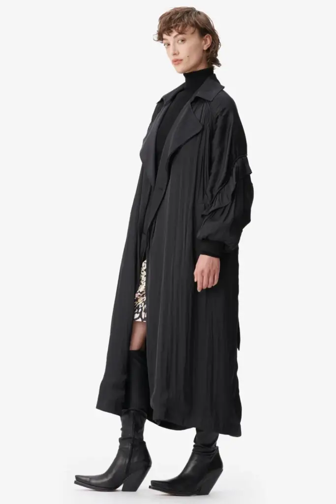 Lala Berlin Coat Olaya polyester mix black Letzter Tag