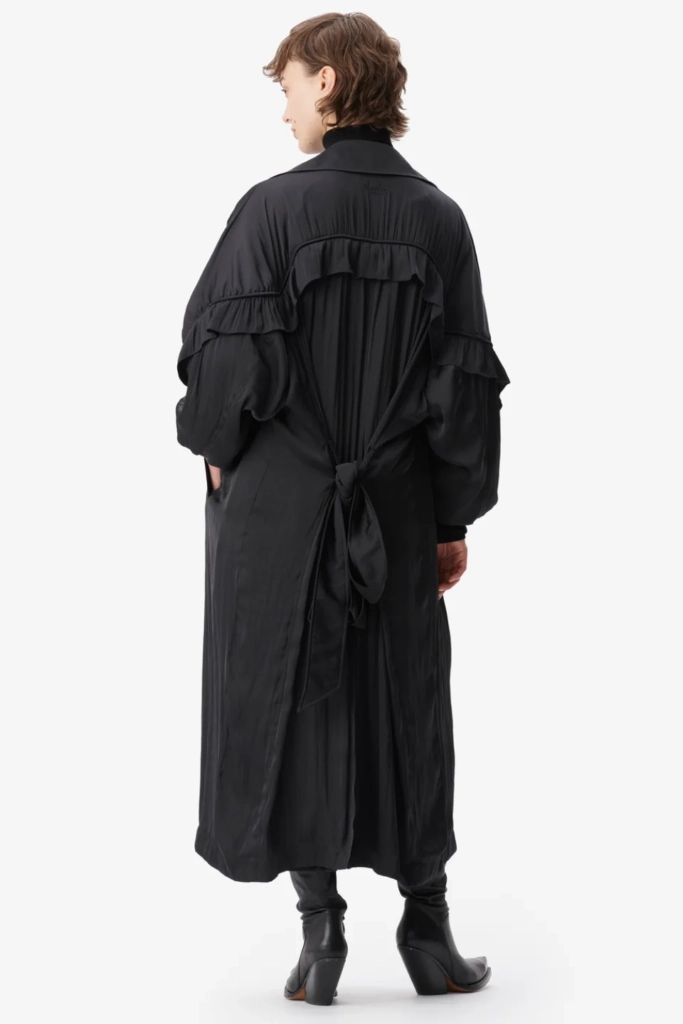 Lala Berlin Coat Olaya polyester mix black Letzter Tag