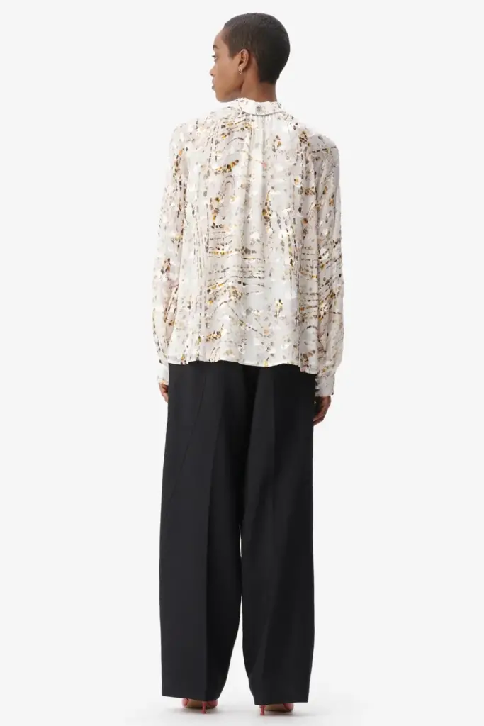 Lala Berlin Blouse Brynn viscose mix stripy leo Vierteljährliche Förderung