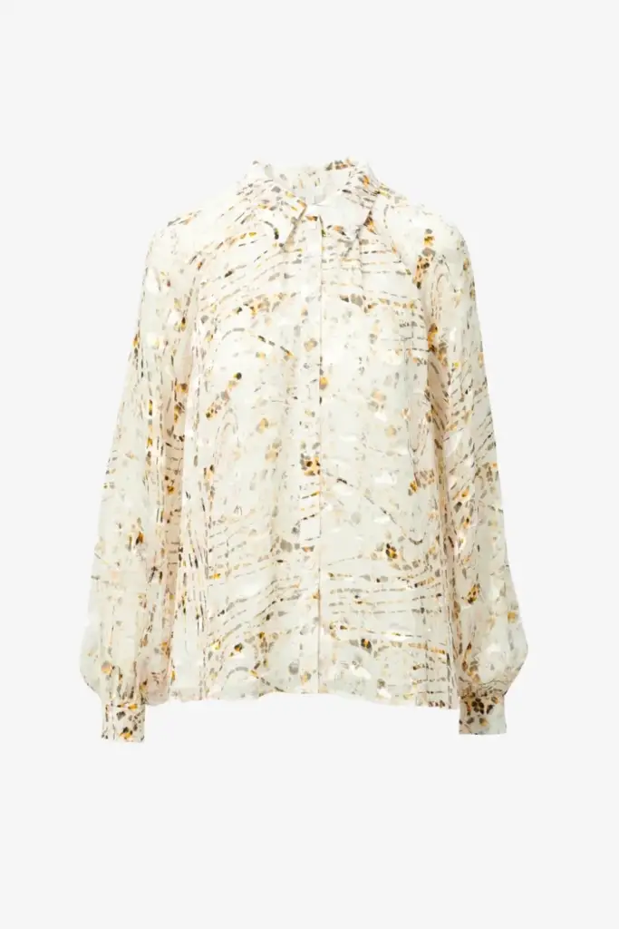 Lala Berlin Blouse Brynn viscose mix stripy leo Vierteljährliche Förderung