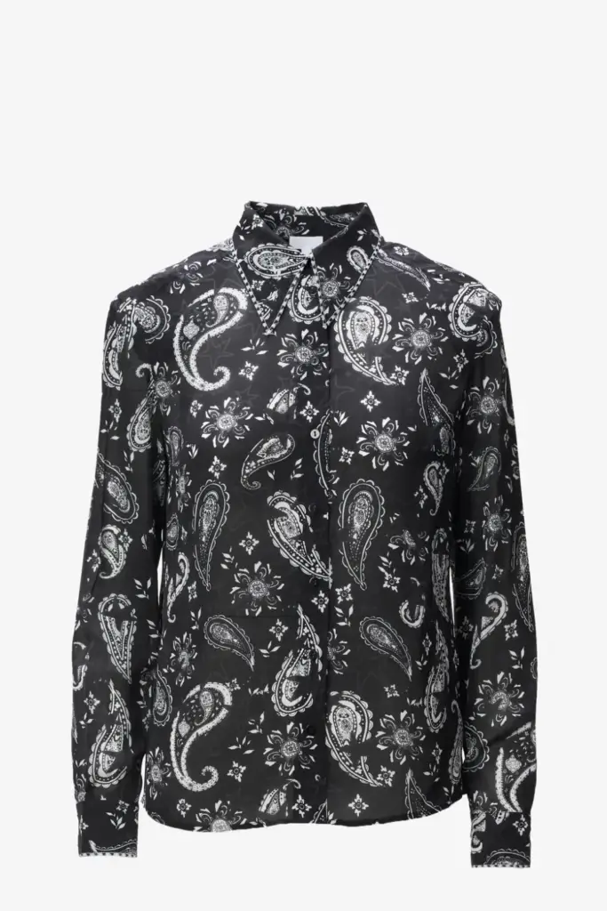 Lala Berlin Blouse Blix viscose mix paisley stars Discount Store für neue Produkte