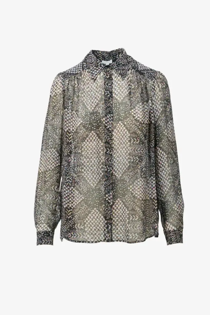 Lala Berlin Blouse Bling viscose heritage star black Nur noch ein Tag übrig