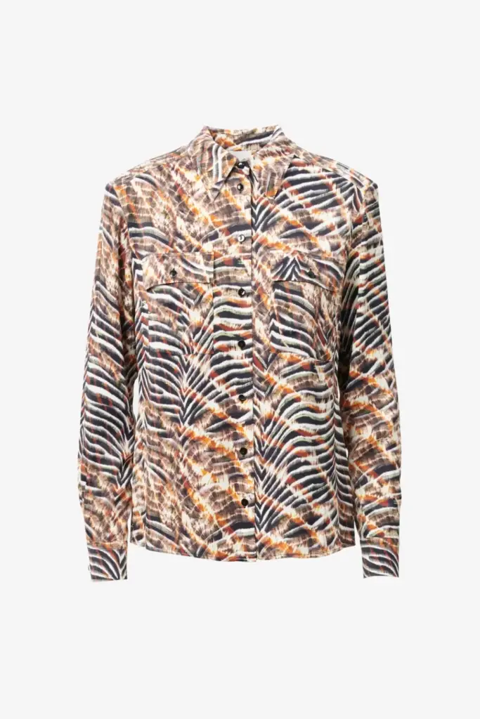 Lala Berlin Blouse Bemar viscose zebra shibori 50% Rabatt mit kostenlosem Versand