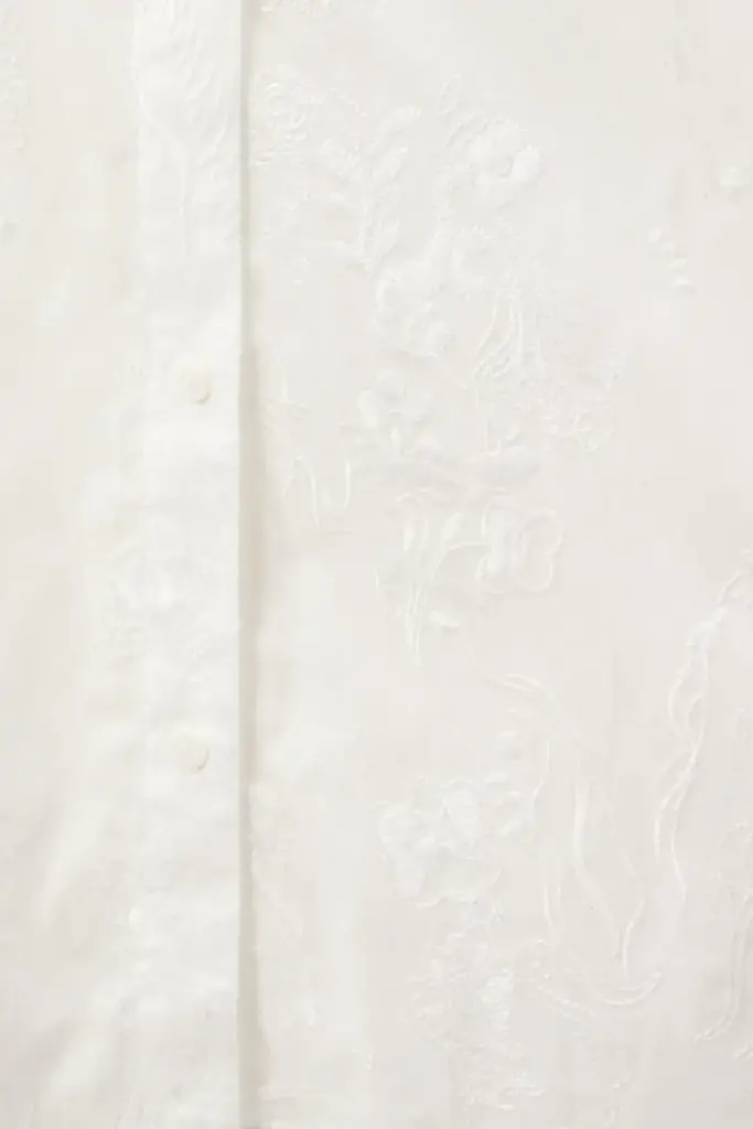 Lala Berlin Blouse Bam cotton embroidery white Kostenloser Versand international