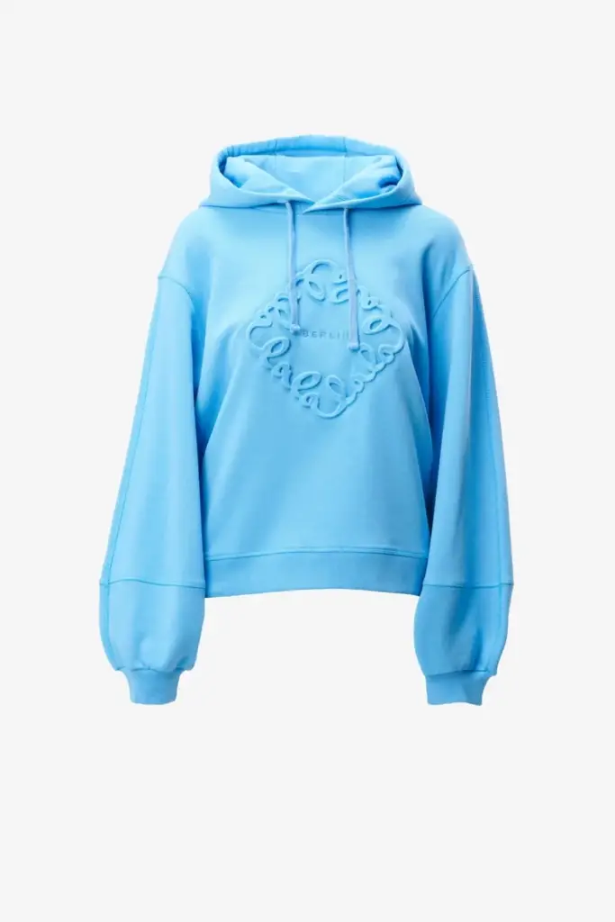 Lala Berlin Hoodie Ipalina cotton diamond azure Begrenzt auf 3 Tage