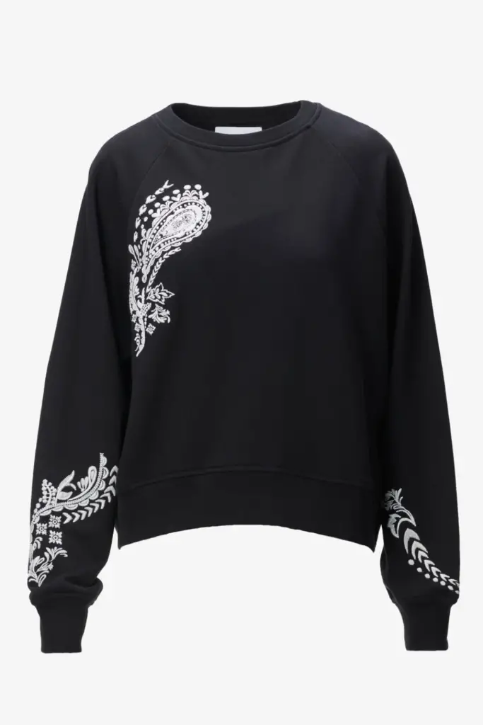 Lala Berlin Sweatshirt Ijora cotton paisley black Rabatte dieses Monats
