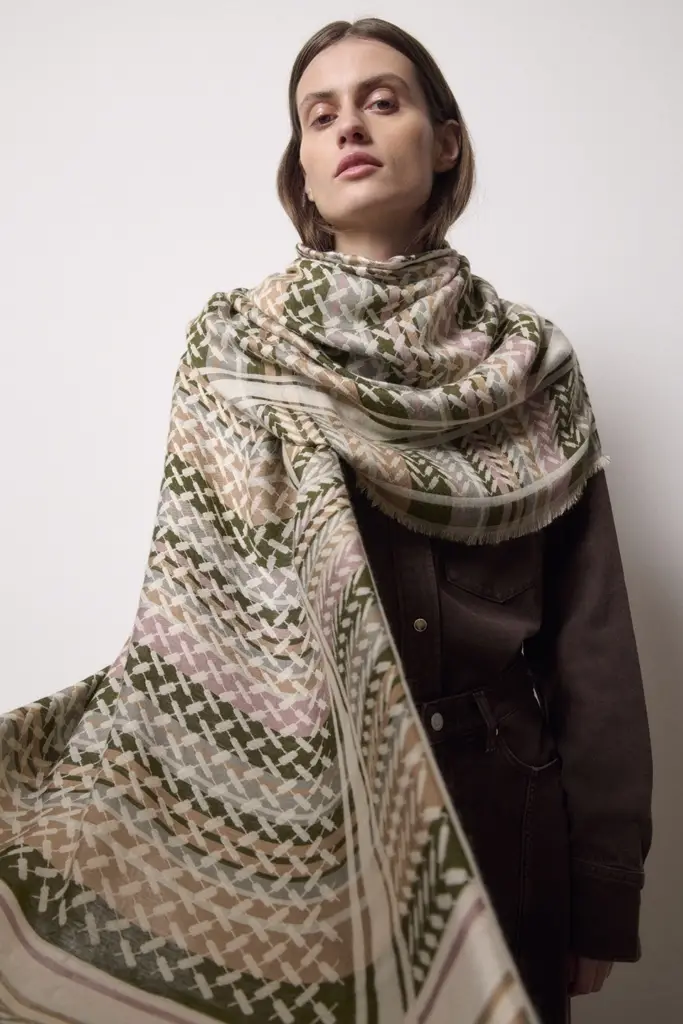 Lala Berlin Scarf Avril viscose mix dusk Outlet