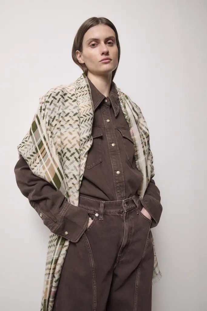 Lala Berlin Scarf Avril viscose mix dusk Outlet
