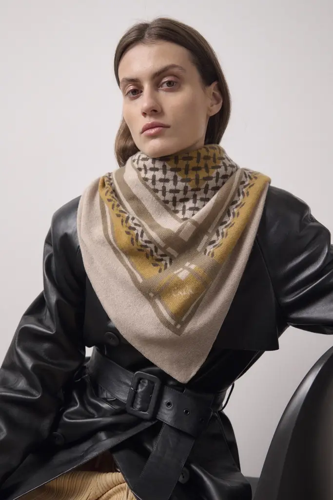 Lala Berlin Triangle Double Heritage cashmere dune/sand Fabrikpreis