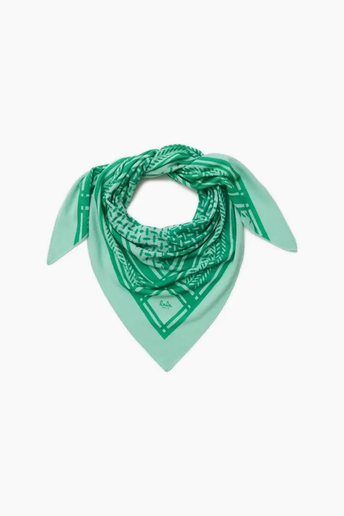 Lala Berlin Triangle Puzzle cashmere goryeo/green Versandkostenfrei