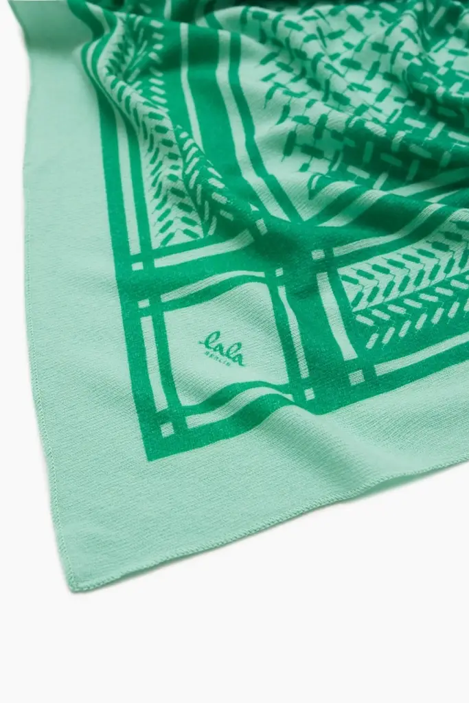 Lala Berlin Triangle Puzzle cashmere goryeo/green Versandkostenfrei