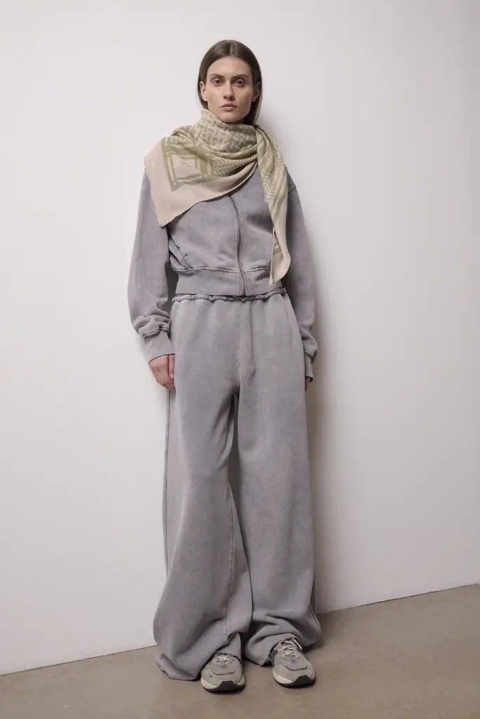 Lala Berlin Triangle Puzzle cashmere dune/sage Großer Ausverkauf