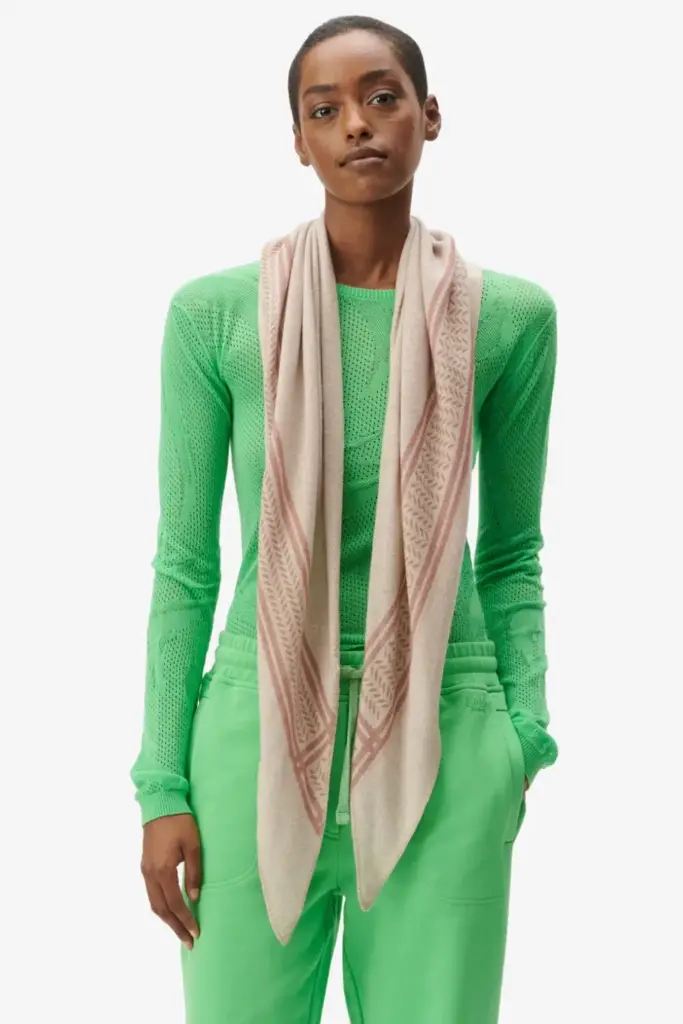 Lala Berlin Triangle Heritage Double cashmere sand flip Preisnachlass