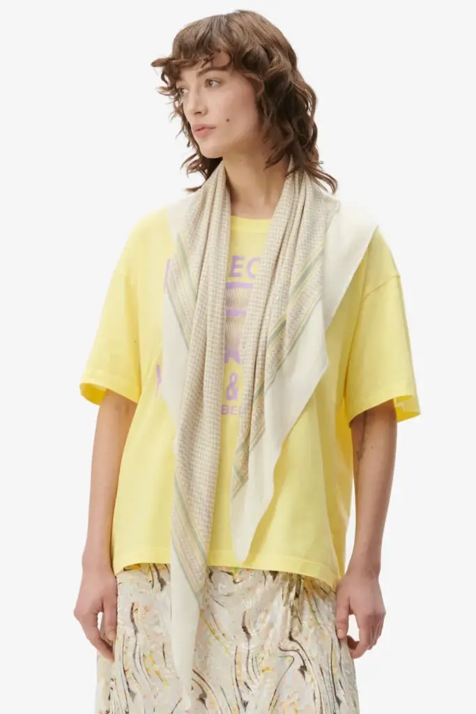 Lala Berlin Triangle Heritage Double cashmere egret flip Saisonschlussverkauf