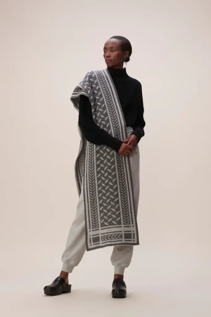 Lala Berlin Scarf Chuck cashmere light grey Osterangebot