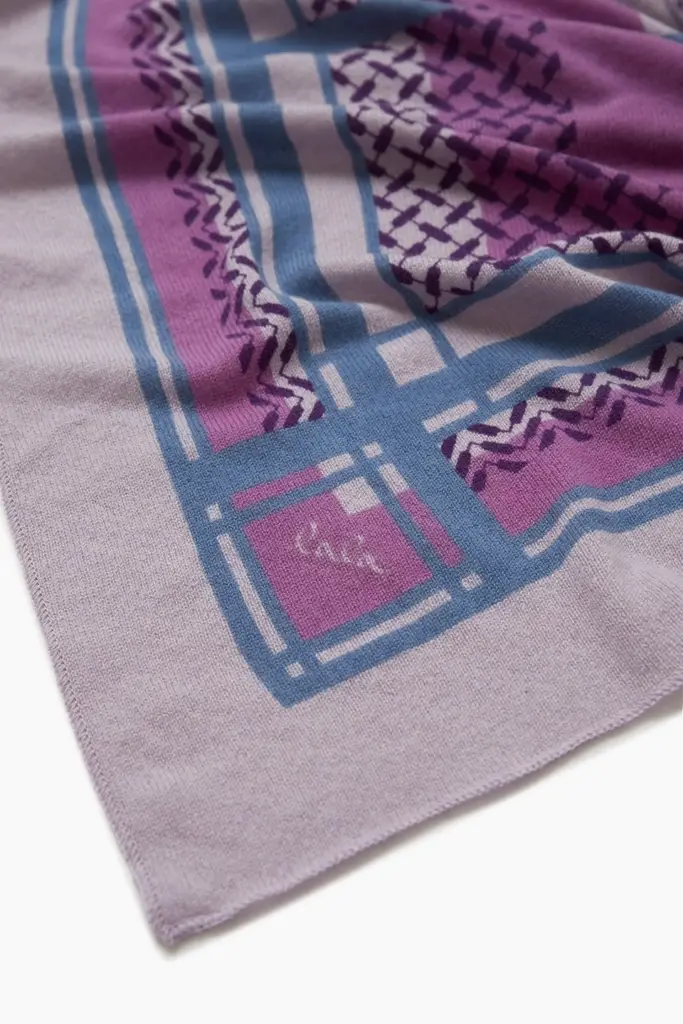 Lala Berlin Triangle Double Heritage cashmere kiko/denim Letzte 2 Tage