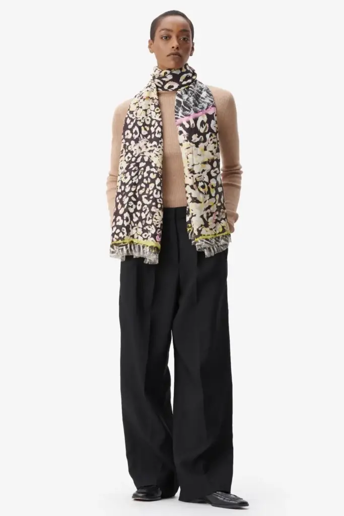 Lala Berlin Scarf Abix modal mix animal patchwork Sonderangebot der Fabrik