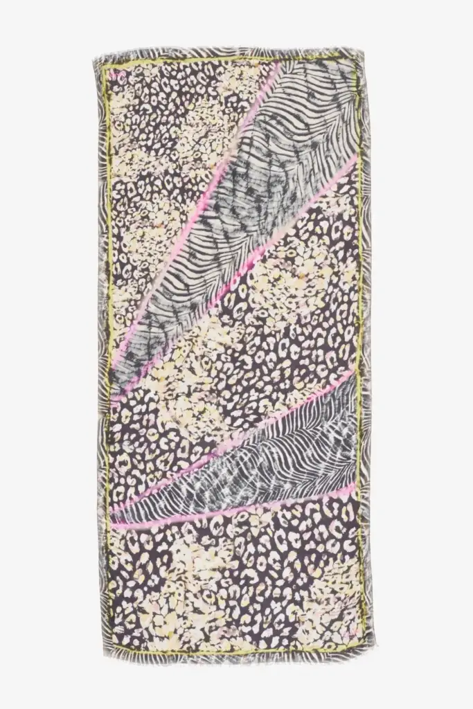 Lala Berlin Scarf Abix modal mix animal patchwork Sonderangebot der Fabrik