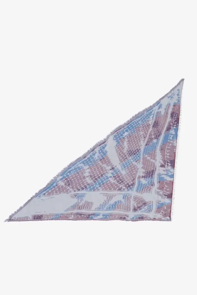 Lala Berlin Triangle Amalin viscose mix shibori fudge Super Rabatt