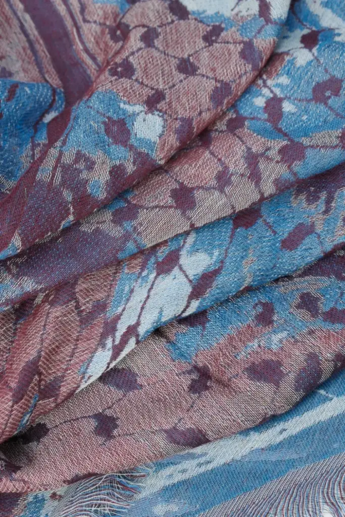 Lala Berlin Triangle Amalin viscose mix shibori fudge Super Rabatt