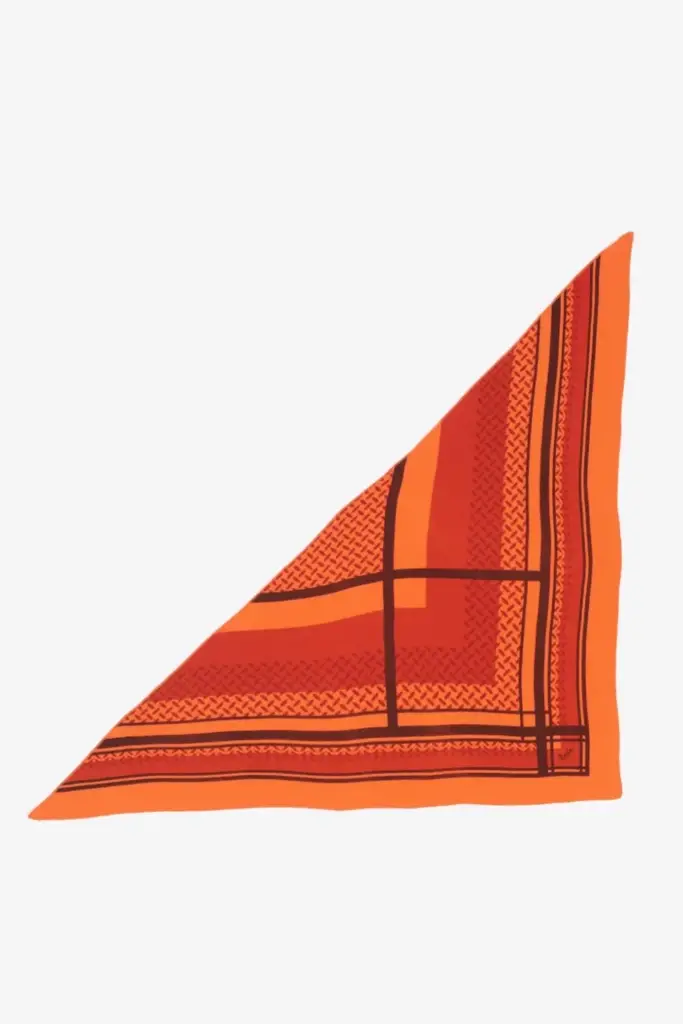 Lala Berlin Triangle Trinity Double Heritage cashmere paprika Begrenzt auf 3 Tage