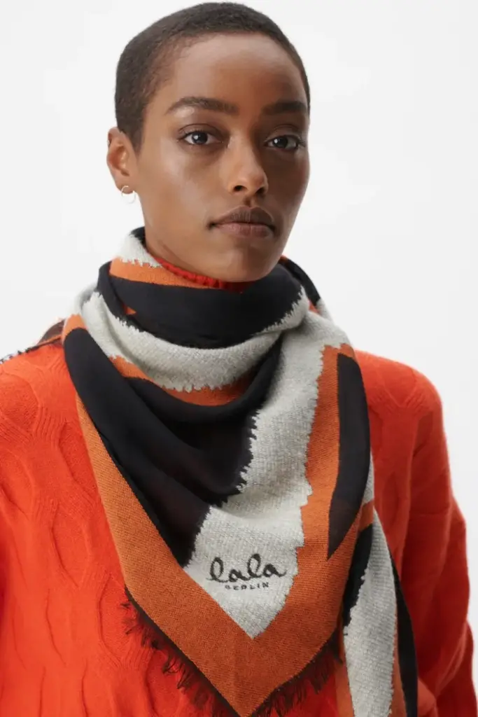 Lala Berlin Triangle Ajen wool mix bold zebra black Black Friday Preise