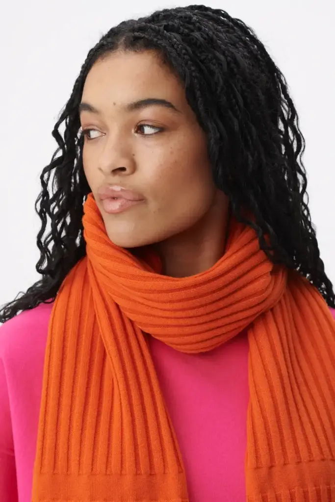 Lala Berlin Scarf Anissa wool mix paprika Im Verkauf