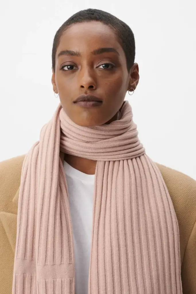Lala Berlin Scarf Anissa wool mix rosewater zollfrei
