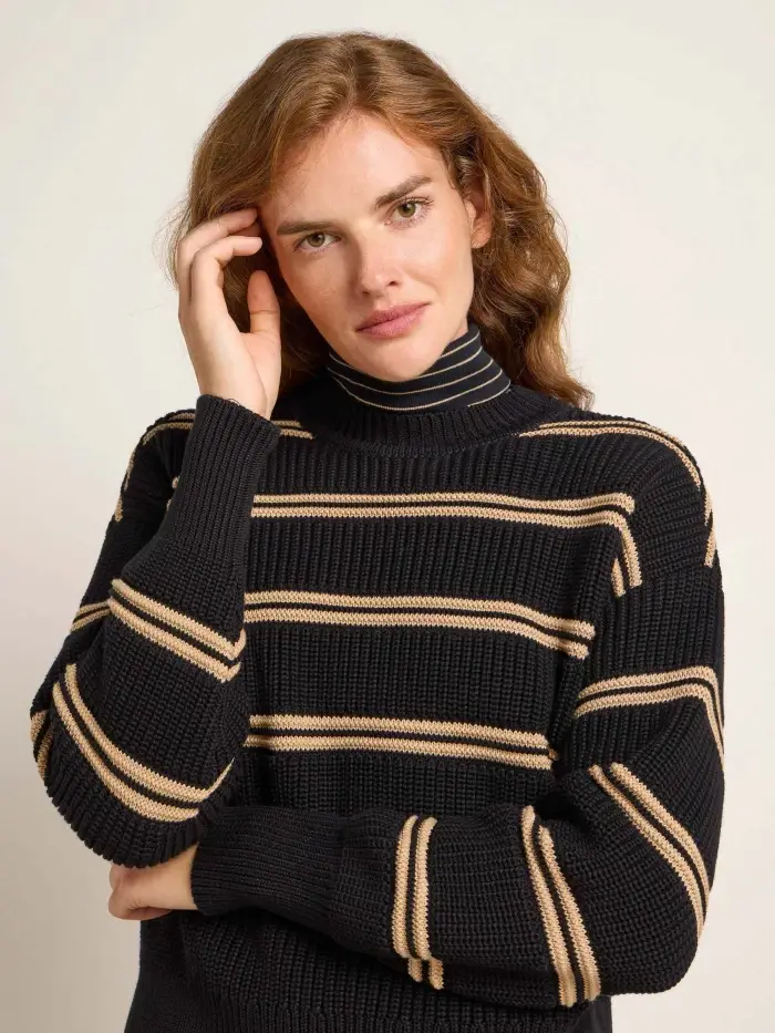 Lanius Streifenpullover (GOTS) Saisonale Angebote