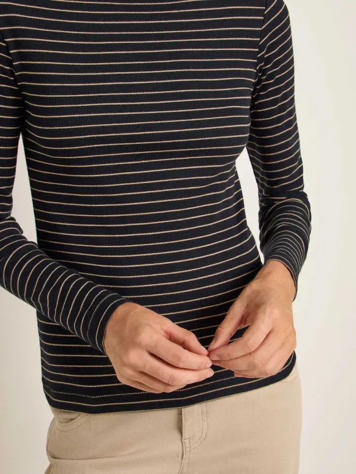 Lanius U-Boot Shirt mit Streifen (GOTS) Tägliche Deals