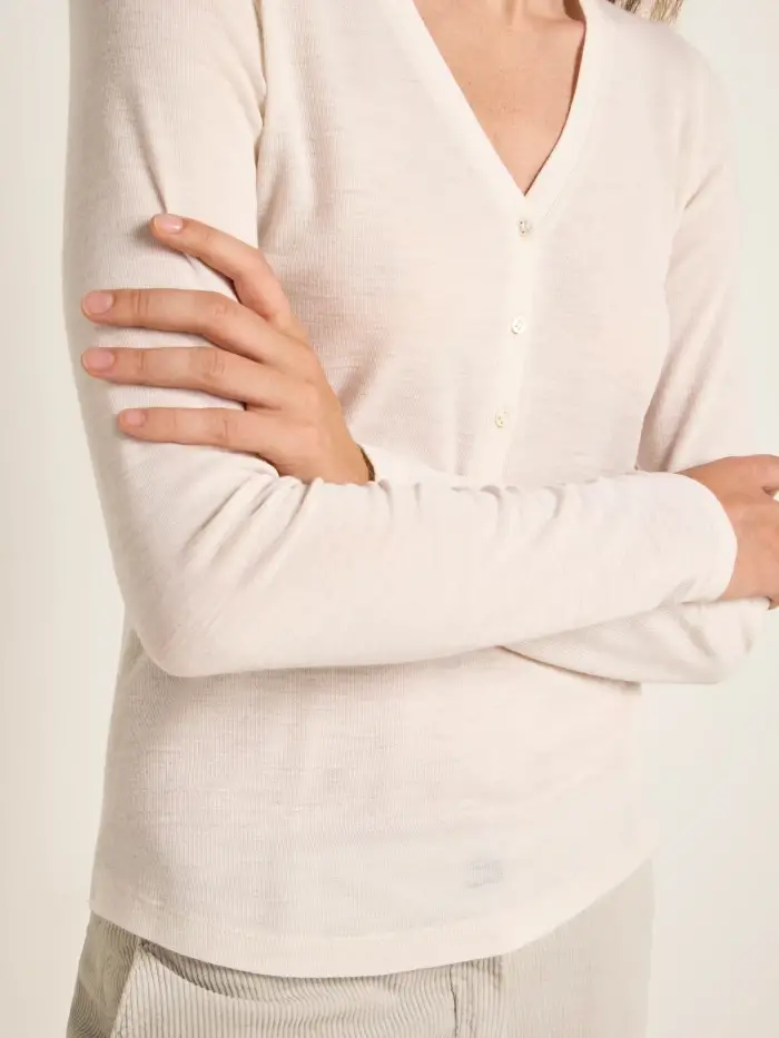 Lanius Shirt mit Knopfleiste (GOTS) Tiefpreis