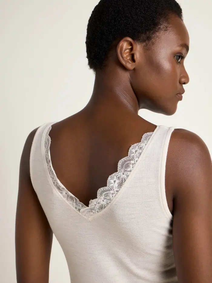 Lanius Top mit Spitze (GOTS) Super Sparpreis