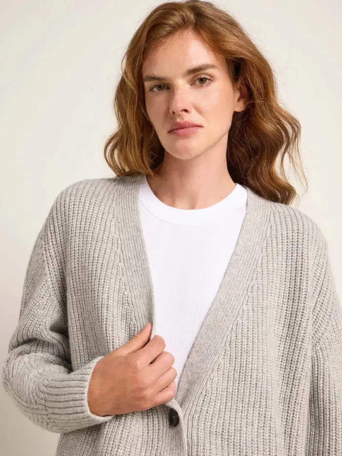 Lanius Lange Strickjacke (GOTS) Kostenlose Rückgabe
