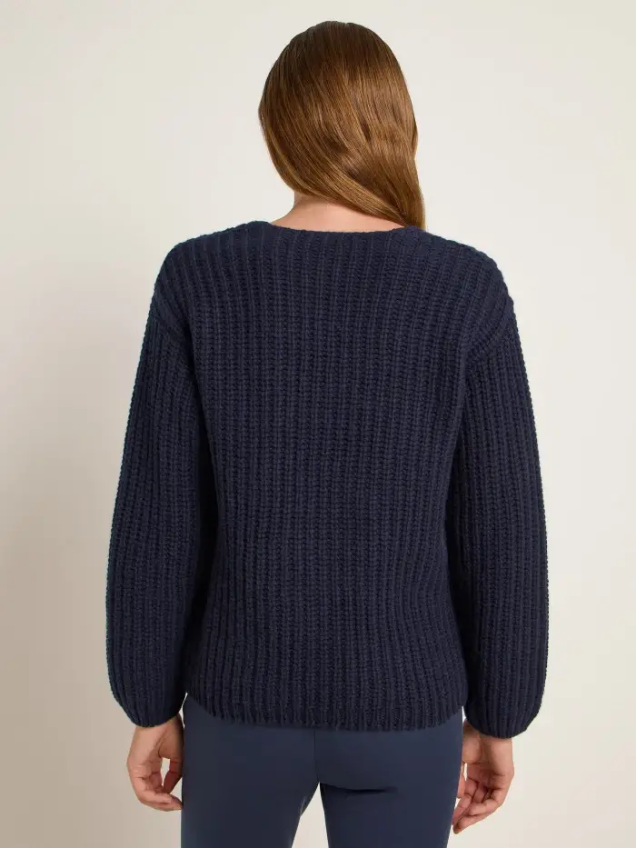 Lanius Pullover mit V-Ausschnitt (GOTS) Clearance-Verkauf