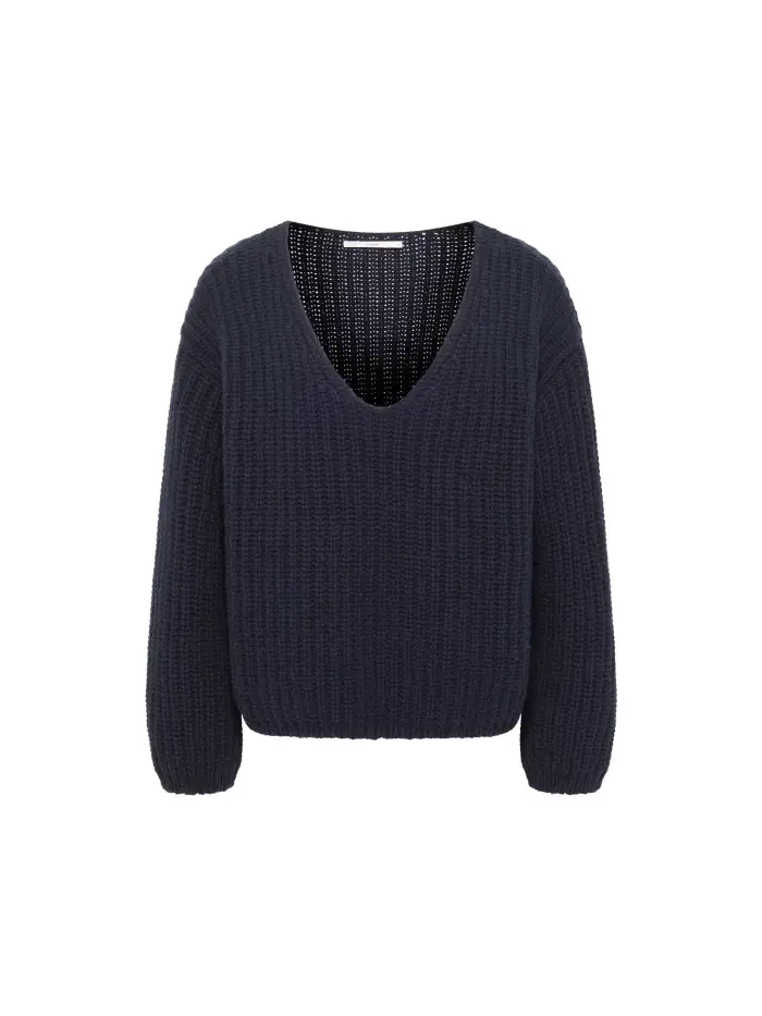 Lanius Pullover mit V-Ausschnitt (GOTS) Clearance-Verkauf
