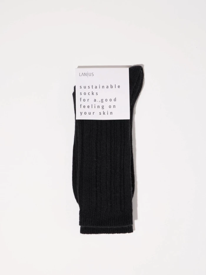 Lanius Rippenstrick Socken (GOTS) Flash Sale