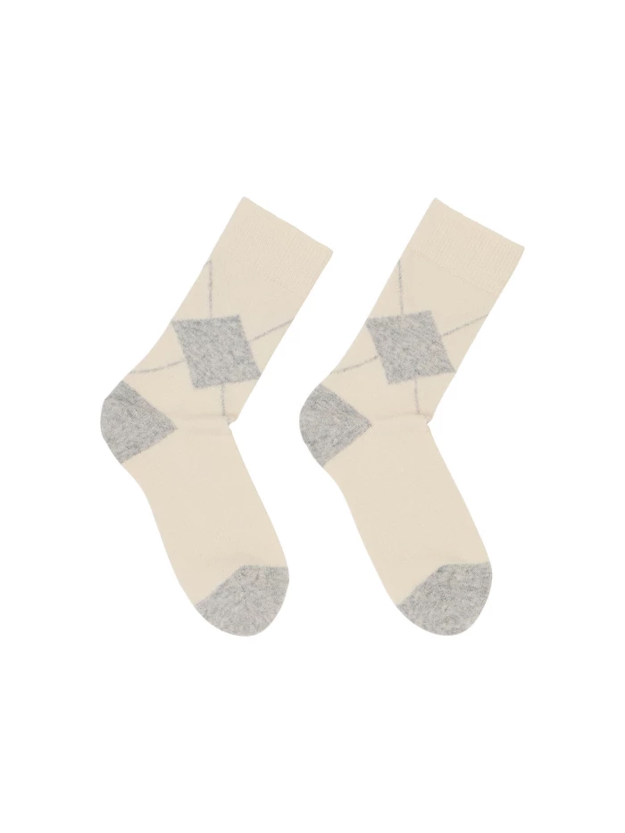 Lanius Socken mit Rauten (GOTS) Heißer Verkauf