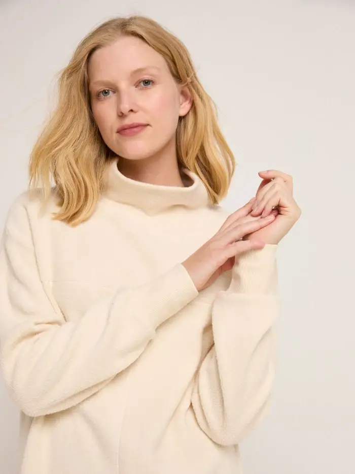 Lanius Fleece-Sweatshirt (GOTS) Große Rabatte