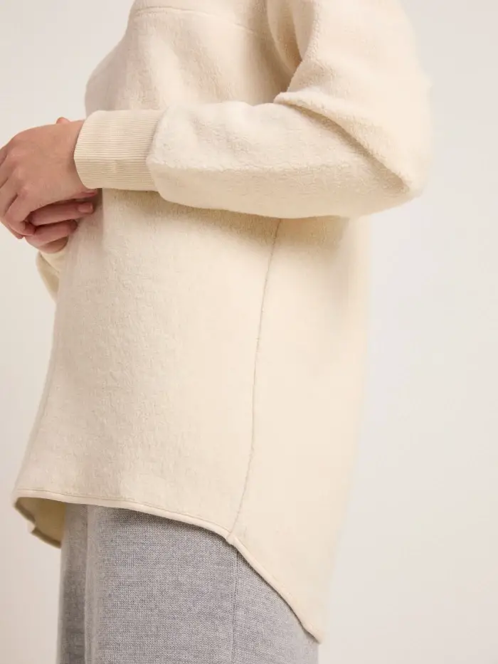 Lanius Fleece-Sweatshirt (GOTS) Große Rabatte